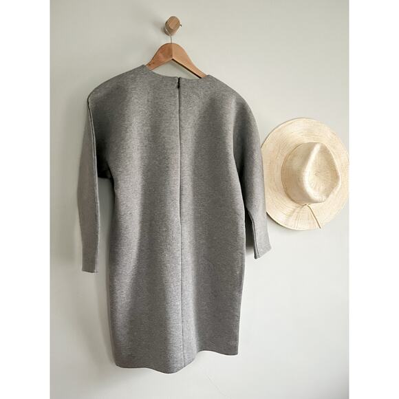 Everlane | Thick Scuba Knit Relaxed Fit Tunic Dress | Gray | Sz XS | NWOT - Picture 5 of 7